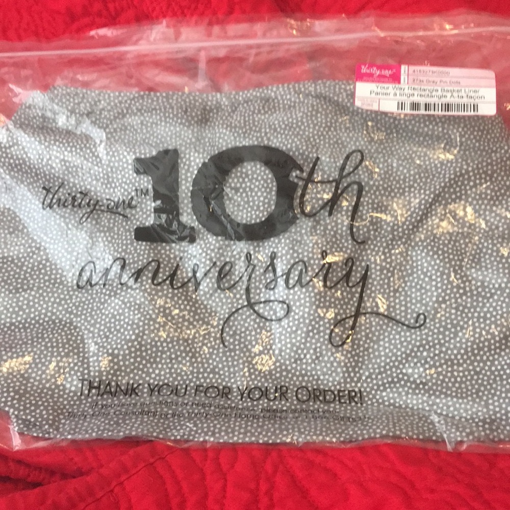 Thirty One your way rectangle basket liner